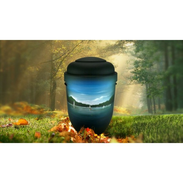 Biodegradable Cremation Ashes Funeral Urn Casket Sea View 